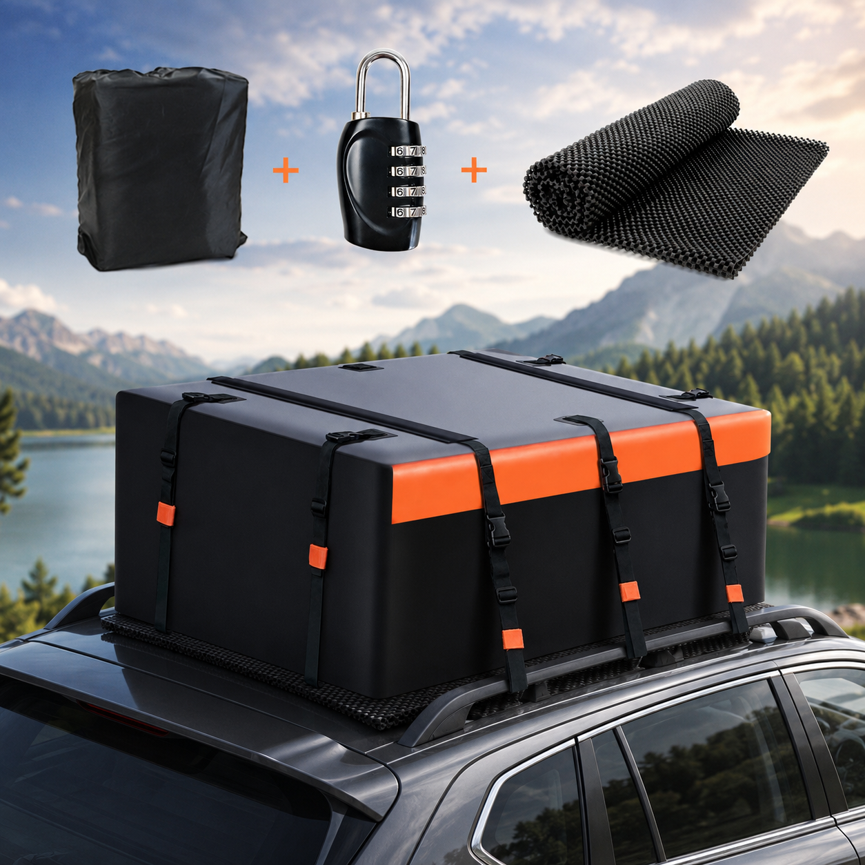 Rooftop Cargo Carrier Bag — 23 Cu Ft, 100% Waterproof 840D